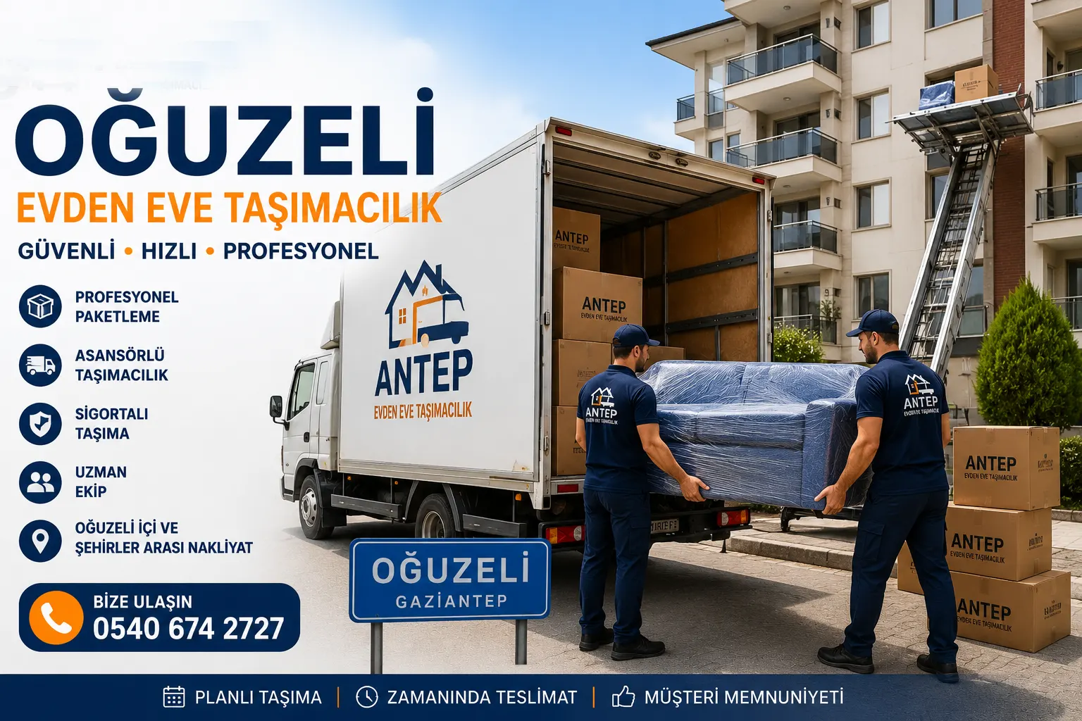 Oğuzeli Evden Eve Taşımacılık